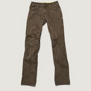 Kuhl Rydr Pants Mens 30x36 Brown Cotton Blend Articulated Knee Workwear